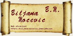 Biljana Močević vizit kartica